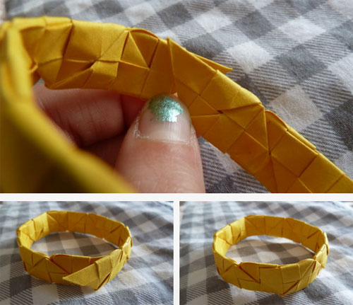 Náramky Origami s vlastnými rukami
