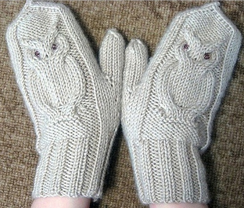 Knit palčiaky s pletacími ihlou - len začiatočník