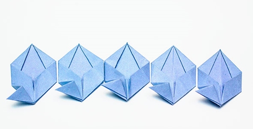 Ako urobiť origami kvet s vlastnými rukami