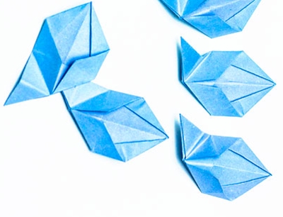 Ako urobiť origami kvet s vlastnými rukami
