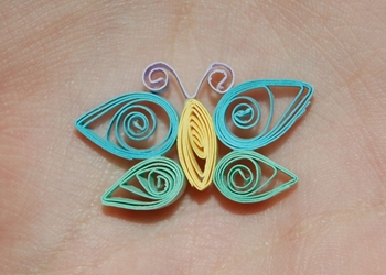 Quilling butterfly, master-class, krok za krokom inštrukcie s fotografiou