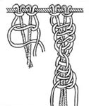 Macrame: Twisted reťazec Macrame: Twisted reťazec