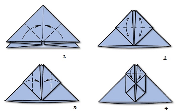 snehuliak origami pre začiatočníkov