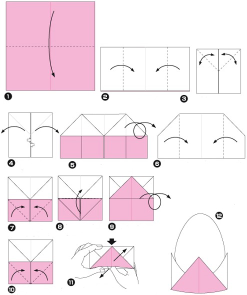 Veľkonočné origami Veľkonočné origami