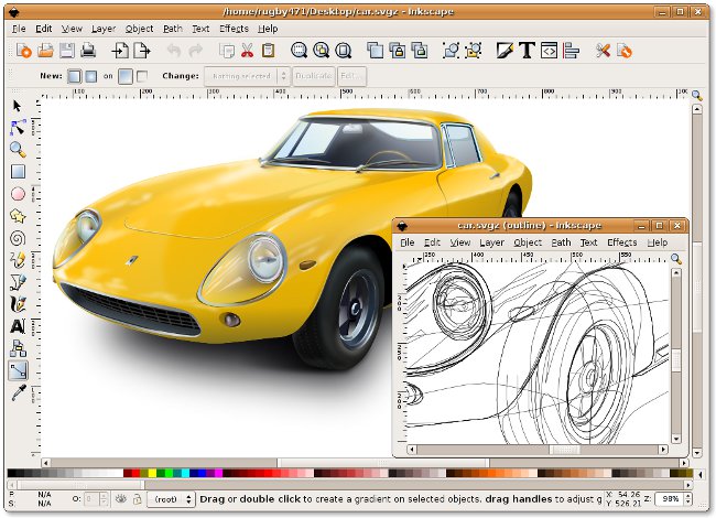 Inkscape: voľný vektorový editor