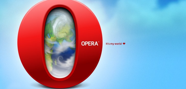 opera prehliadača