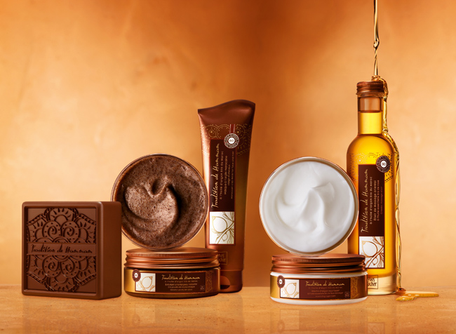 Yves Rocher TRADITION DE HAMMAM mydlo, eksfoliant, maska, balzam, elixír