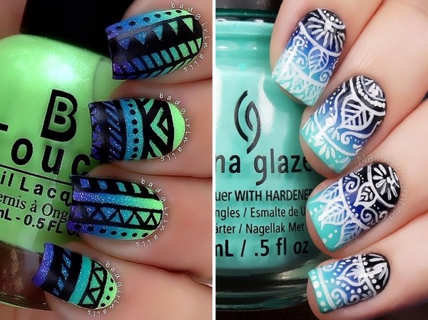 Manikúra mehendi - letný trend-2016