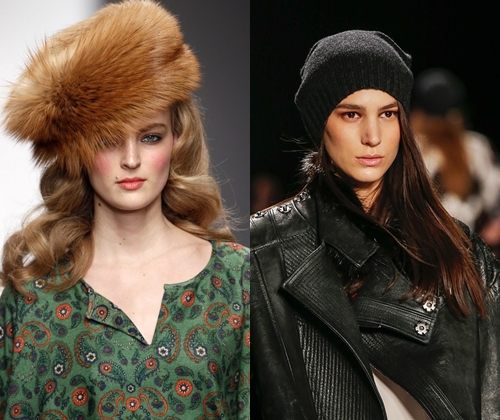 Módne pokrývky hlavy zima 2014: fotky najobľúbenejších dámských a pánskych klobúkov 