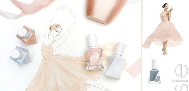 Pastel manikúra: kolekcia lakov Essie Gel Couture Balet Akty 2017