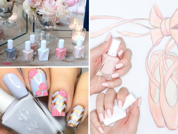 Pastel manikúra: kolekcia lakov Essie Gel Couture Balet Akty 2017