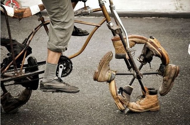 Bicykle z topánok