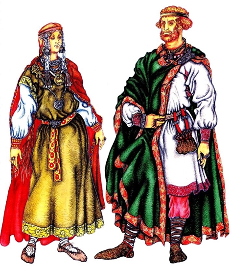 Staroveké ruské oblečenie