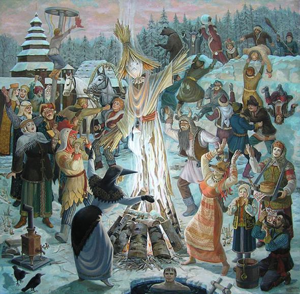 Ako nakresliť Shrovetide? Nakreslite si s deťmi jarnú dovolenku