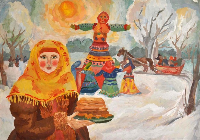 Ako nakresliť Shrovetide? Nakreslite si s deťmi jarnú dovolenku