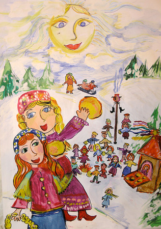 Ako nakresliť Shrovetide? Nakreslite si s deťmi jarnú dovolenku