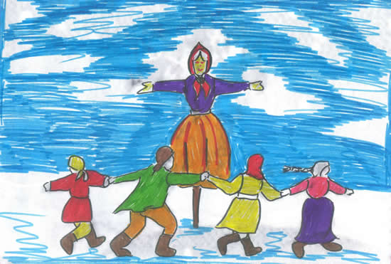 Ako nakresliť Shrovetide? Nakreslite si s deťmi jarnú dovolenku