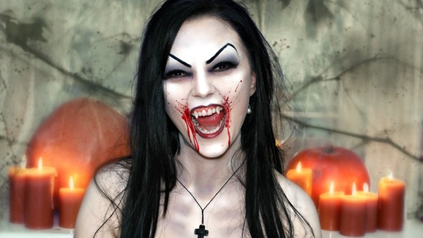 Scary makeup pre Halloween s vlastnými rukami pre dievčatá a dievčatá