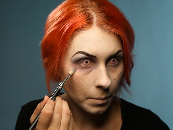 Scary makeup pre Halloween s vlastnými rukami pre dievčatá a dievčatá