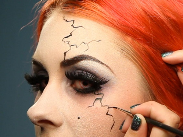Scary makeup pre Halloween s vlastnými rukami pre dievčatá a dievčatá