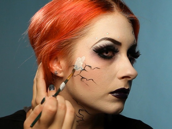 Scary makeup pre Halloween s vlastnými rukami pre dievčatá a dievčatá