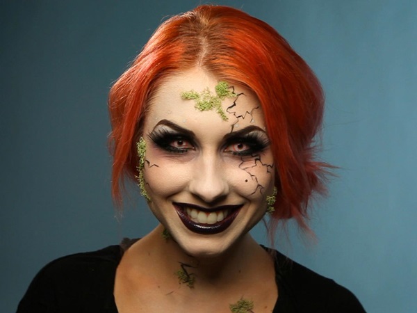 Scary makeup pre Halloween s vlastnými rukami pre dievčatá a dievčatá