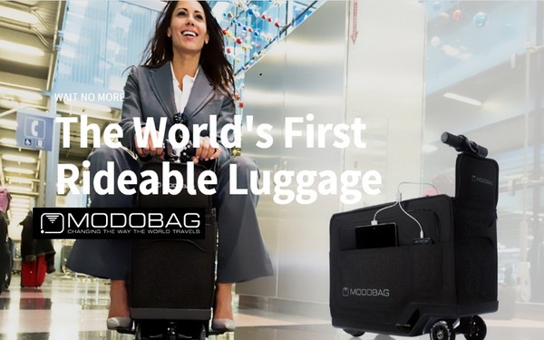 Modobag pre živé cestovanie: prvý motorizovaný kufor
