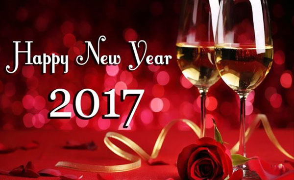 Gratulujeme Happy New Year 2017 Cock