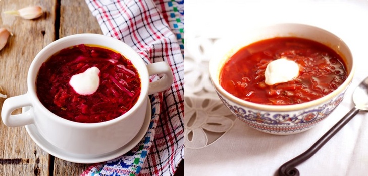 Borsch na zimu v plechovkách, recepty na prípravu s repou a kapustou, paradajkovou pastou a bez nej