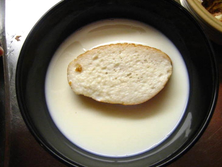 bochník v mlieku