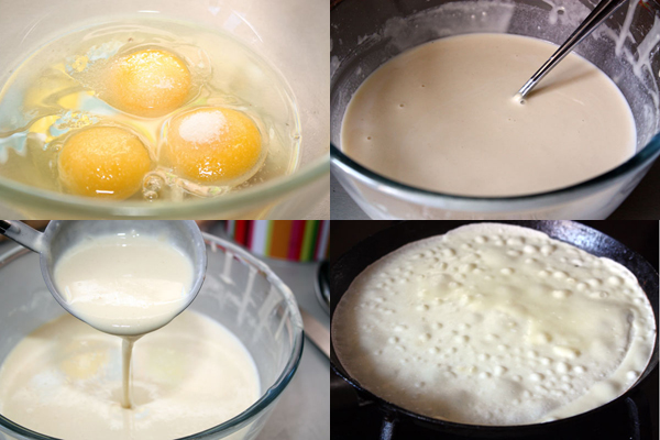Ako variť palacinky na jogurte - najlepšie recepty s fotografiou