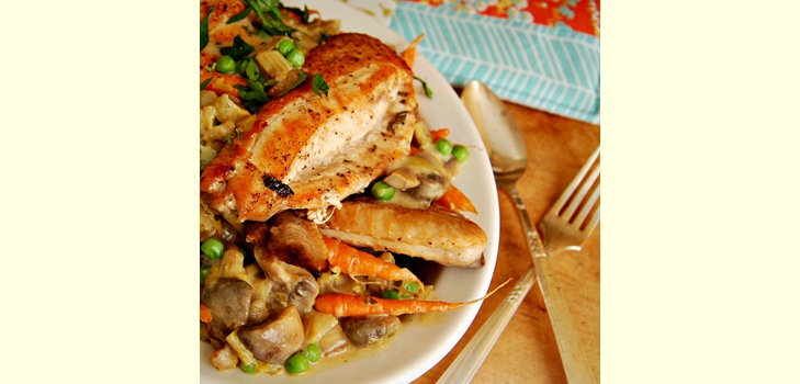 Ako variť fricassee z kuracieho mäsa: recept s fotografiou