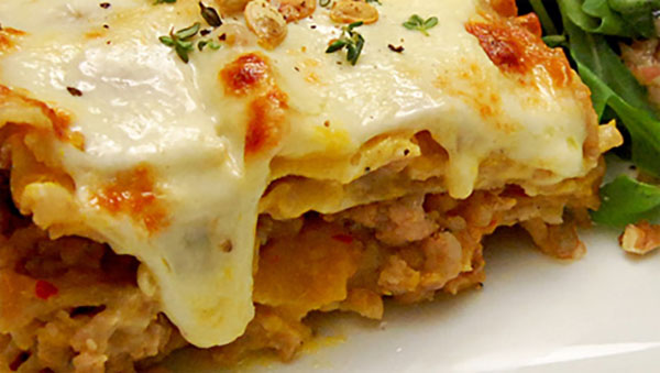 Recept na korenistú vegetariánsku lasagnu od IKFA