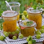 Kompot egreše s oranžovou na zimu 
