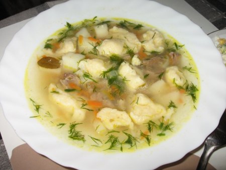 polievka s knedľou recept video