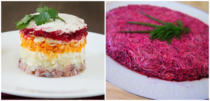Recept na sleď pod kožuchom na Nový rok doma - klasický, roll, s jablkom krok za krokom