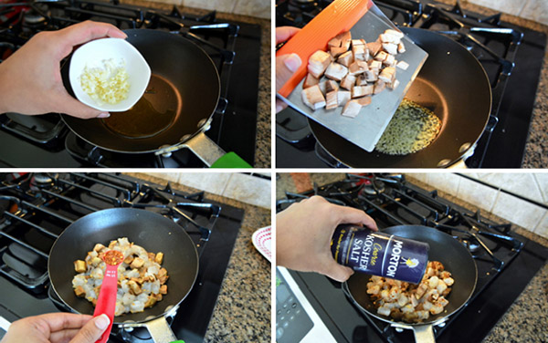Grilované šampiňóny s paradajkovou a krevetkovou výplňou, lahodný recept