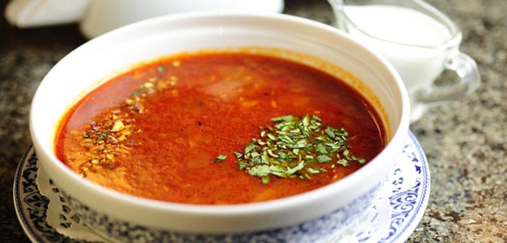 Polievka-harcho - recept s kuracím mäsom
