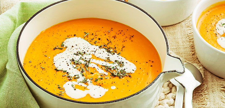 Delicious tekvicová polievka